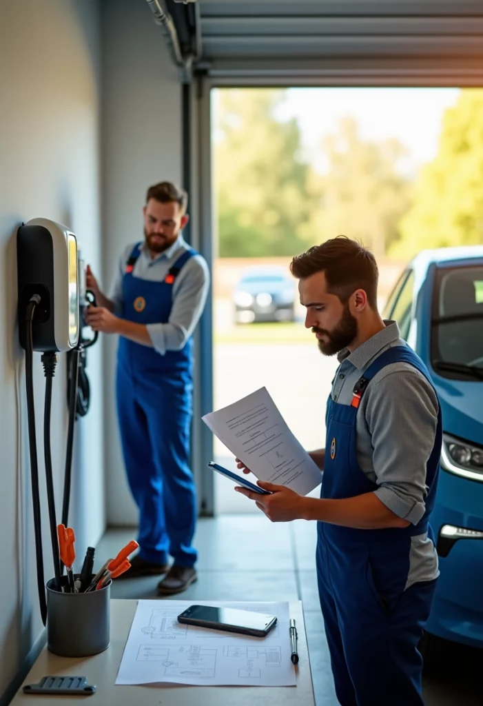 installation d'une borne de recharge chez soi